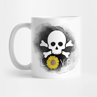 Watercolor skull Mug